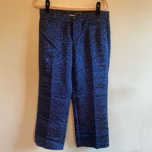 Satin animal print pants